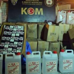 Fethiye'de bir evden bin 980 litre sahte şarap çıktı