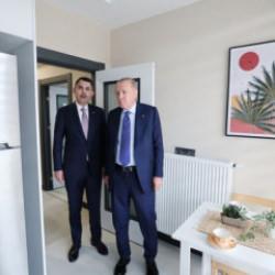 Cumhurbaşkanı Erdoğan Yüzyılın Konut Projesi'ni tanıtan örnek daireyi inceledi