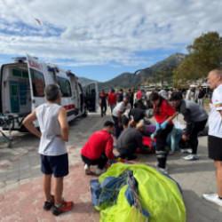 Fethiye'de yama&ccedil; paraş&uuml;tleri havada &ccedil;arpıştı!