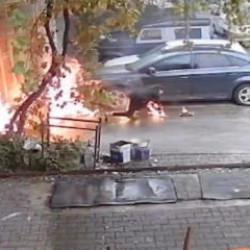 Kastamonu’da oto tamirhanesinde yangın: Yanmaktan böyle kurtuldular