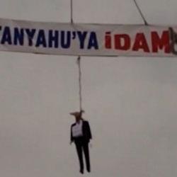 Trabzon'da İsrail Başbakanı Binyamin Netanyahu'ya tepki g&ouml;sterildi