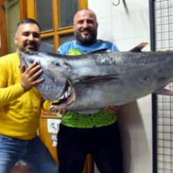 Oltayla yakaladı: Tam 1 metre 74 santim