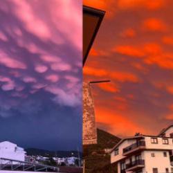 Bir ilde 'Mammatus bulutları' görüldü! Gören telefona sarıldı