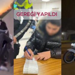 D&uuml;zce&rsquo;de trafikte tehlikeli hareketler yapan 2 motosiklet s&uuml;r&uuml;c&uuml;s&uuml;ne ceza