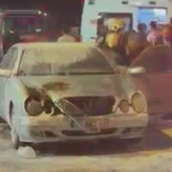 Eşiyle kavga etti, otomobiliyle birlikte kendini ateşe verdi