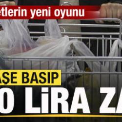 Marketlerin bir oyunu daha deşifre oldu! Kaşe basıp 100 lira zam yapıyorlar