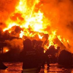 Samsun'da geri dönüşüm fabrikasında yangın