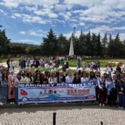 253 bin gazi torunu özel uçakla şehit topraklarını ziyaret etti