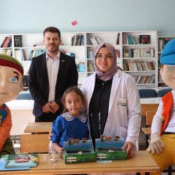 Ilgın Gökçeyurt’un tek ilkokul öğrencisine milli tohum bilinci kazandırıldı 