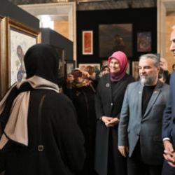TBMM Başkanı Kurtulmuş, “Hilalin Işığında” başlıklı sanat sergisini gezdi