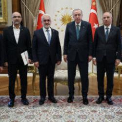 Cumhurbaşkanı Erdoğan, HÜDA PAR Genel Başkanı Yapıcıoğlu'nu kabul etti