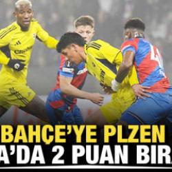 Fenerbahçe'ye Plzen freni! Çekya'da 2 puan bıraktık