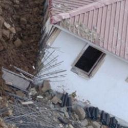 Kahramanmaraş'ta toprak kayması: 6 ev zarar gördü