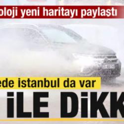 Meteoroloji yeni haritayı paylaştı! İstanbul dahil 20 ile son dakika uyarısı