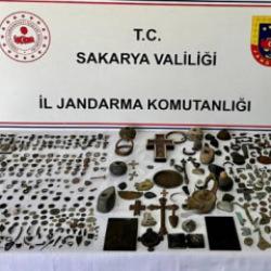 Sakarya'da 'Anadolu Mirası' operasyonu; 589 par&ccedil;a tarihi eser ele ge&ccedil;irildi