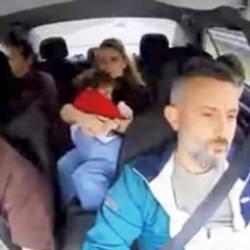 Taksi şof&ouml;r&uuml;, 6 kişinin canını ustaca manevrayla kurtardı
