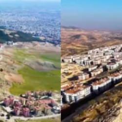 Deprem b&ouml;lgesinde yaşanan değişim g&ouml;r&uuml;nt&uuml;lendi