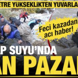 Hakkari&rsquo;de ara&ccedil; Zap Suyu'na yuvarlandı: 2 kişi hayatını kaybetti