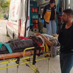 Şarampole yuvarlanan otomobildeki 5 kişi yaralandı