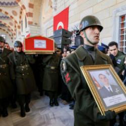 Şehit Pilot Yarbay G&ouml;khan Korkmaz'a veda