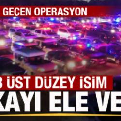T&uuml;rkiye tarihine ge&ccedil;en operasyon! 138 &uuml;st d&uuml;zey isim yakalandı