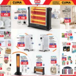 BİM 21-25 Kasım Aktüel Ürünler Kataloğu: Şömine Isıtıcı, 11 Dilim Radyatör, Metal Ayakkabılık...