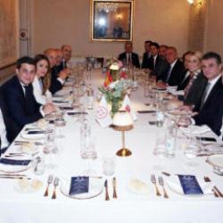 İspanya ve Türkiye heyetleri resmi maç yemeğinde bir araya geldi