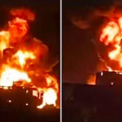 Medine yolunda feci kaza! 42 kişi yanarak can verdi