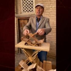 Özbekistan'da el işi rahle  görenleri mest etti! 