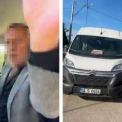 Sakarya&rsquo;da &ouml;ğrenci servis şof&ouml;r&uuml;nde trafikte bı&ccedil;aklı tehdit