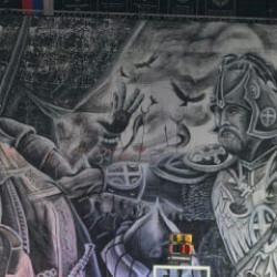 Sırbistan'da Türk düşmanı pankart: EuroLeague uyuyor