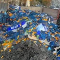Zirai ilaç kalıntısı tespit edilen 6,1 ton mandalina imha edildi