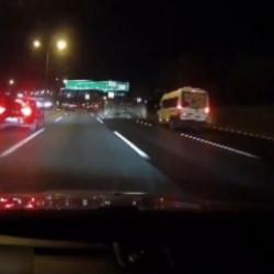 Beykoz'da makas atıp, kamyona takla attırdı: O anlar kamerada!