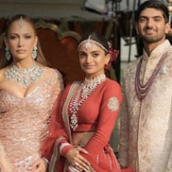 Lopez, Hint düğününde iki şarkı söyledi; dudak uçuklatan parayı cebe attı