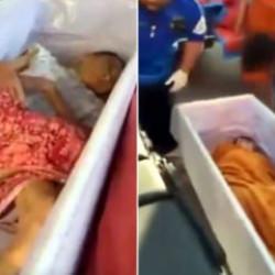 Öldü sanılan kadın cenazesinde canlandı