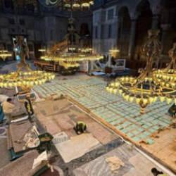 'Ayasofya'ya kamyon girdi' iddiasına Bakanlıktan açıklama! Tarihi yapıya zarar yok