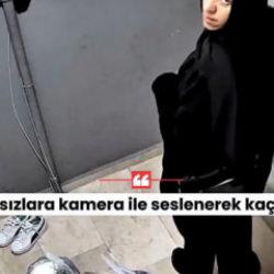 Hırsızların sinsi planı tutmadı!Ev sahibinin tek sesiyle  arkalarına bakmadan ka&ccedil;tılar