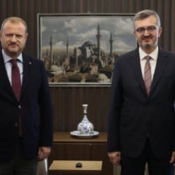 İletişim Başkanı Duran, RT&Uuml;K Başkanı Daniş ile g&ouml;r&uuml;şt&uuml;