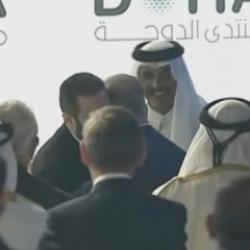 Doha'da İsrail'i korkutan mesaj! Liderlerin Hakan Fidan'I görünce tepkisi viral oldu