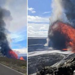 Kilauea Yanardağı yeniden patladı