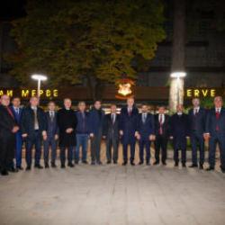 TBMM Başkanı Kurtulmuş, Tacikistan'da T&uuml;rk iş insanlarıyla buluştu