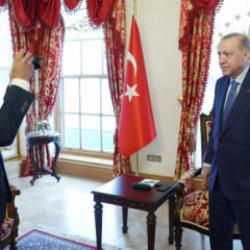 Başkan Erdoğan, Oscar ödüllü Filistinli yönetmen Basel Adra'yı kabul etti!