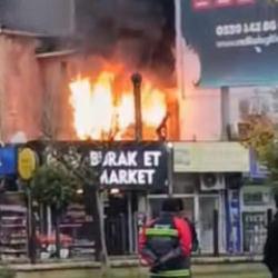 Bursa'da pide imalathanesinde yangın paniği