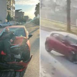 Eski eşiyle evli polis memuruna otomobille çarpıp fotoğrafını çekti: Gözaltına alındı