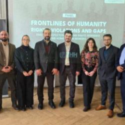 İHH’dan Cenevre’deki Birleşmiş Milletler Genel Merkez Binası önünde basın açıklaması