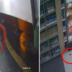 Markete bomba atan 2 &ccedil;ocuk yakalandı! O anlar kamerada