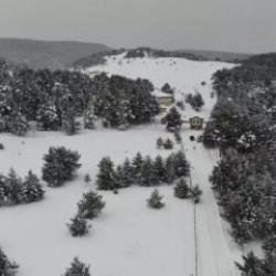 Erzincan Dumanlı Tabiat Parkı&rsquo;nın kış g&uuml;zelliği havadan g&ouml;r&uuml;nt&uuml;lendi