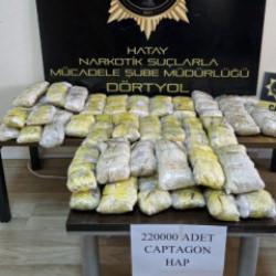 Hatay'da TIR'dan 220 bin adet uyuşturucu ecza ele ge&ccedil;irildi