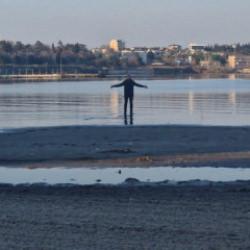 Tekirdağ&rsquo;da deniz 20 metre &ccedil;ekildi