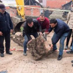 Bursa'da temel kazısında insan kemikleri bulundu